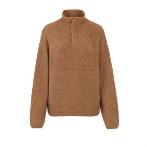 SKIMS COZY KNIT PULLOVER - Camel